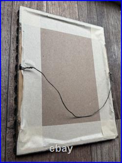 Vtg Rare 1959 Native American Chief Picture Photo Frame High Chief White Wolf