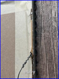 Vtg Rare 1959 Native American Chief Picture Photo Frame High Chief White Wolf