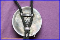 Vtg Rare Chief Shatka Bear Step Thunderbird Native American Western Bolo Tie