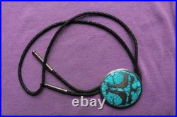 Vtg Rare Chief Shatka Bear Step Thunderbird Native American Western Bolo Tie