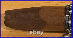 Vtg Rare HTF Native American Handmade Authentic 12 Carved Antler Turtle Pipe