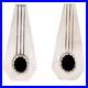 Vtg-Rare-Paiute-Michael-Rogers-MR-Sterling-Silver-Onyx-Earrings-Native-American-01-fb