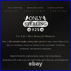 Vtg Rare Paiute Michael Rogers MR Sterling Silver Onyx Earrings Native American