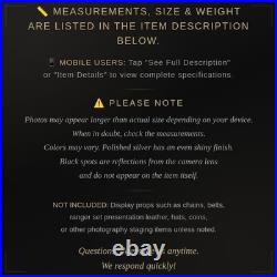 Vtg Rare Paiute Michael Rogers MR Sterling Silver Onyx Earrings Native American