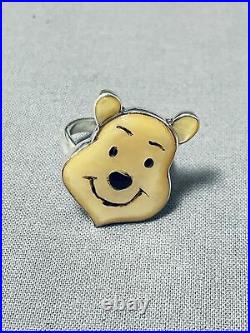 Winnie The Pooh Rare Native American Sterling Silver Ring