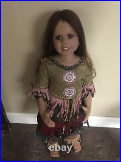 Winonah by Monica Levenig rare 32 Native American euro Masterpiece doll