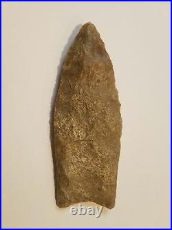 WithCOA Rare Clovis Point Butler County Missouri Indian Artifact Birdstone