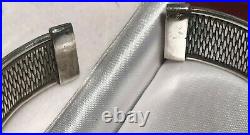 Woven sterling silver cuff, Native american, 45.3 grams-Rare find