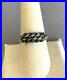 ZUNI-REX-Vintage-Sterling-Turquoise-Carinated-Double-Row-Needlepoint-Ring-9-RARE-01-wzlm