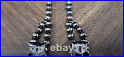 Zuni Indian PITKIN NATEWA Owl Necklace Earrings Set Unusual Rare, Pristine Cond