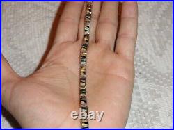Zuni Native American Ethiopian Opal, Tigers Eye And Black Onyx Tennis Bracelet