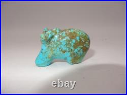 Zuni Vintage Native American Fetish Turqu Bear Saul Yuselew Very Rare syu225